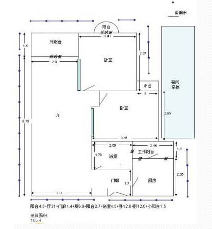 房屋实际面积