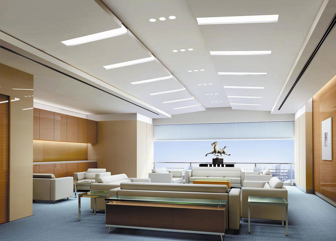 办公室装修细节吊顶与烟感器