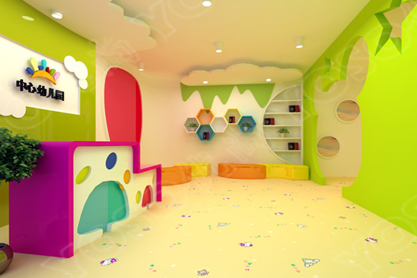 幼儿园地板装修色彩外观