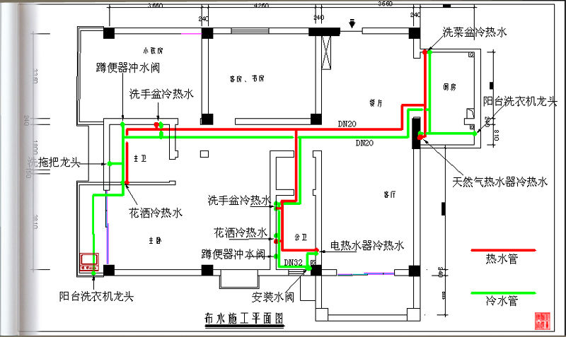 水电图纸效果图