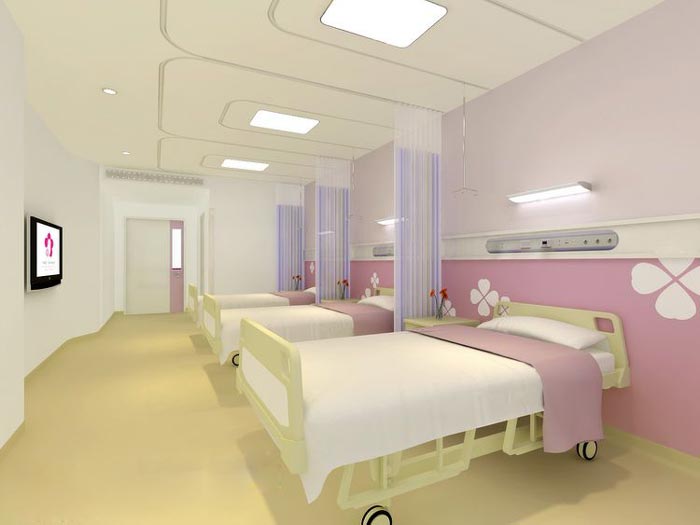 妇女儿童医院病房装修设计案例效果图