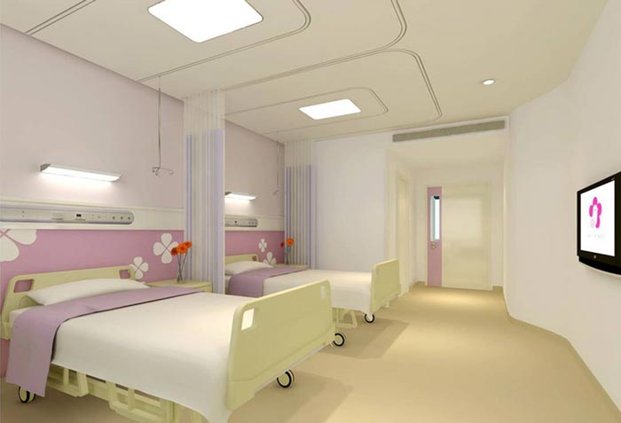 妇女儿童医院病房整体装修设计案例效果图