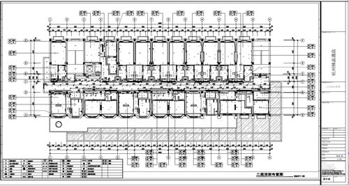 杭州精品酒店室内装饰工程深化设计二层顶面布置图