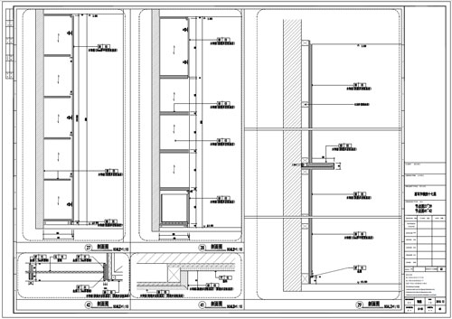 某写字楼室内深化设计装饰施工图节点图27-29  41-42