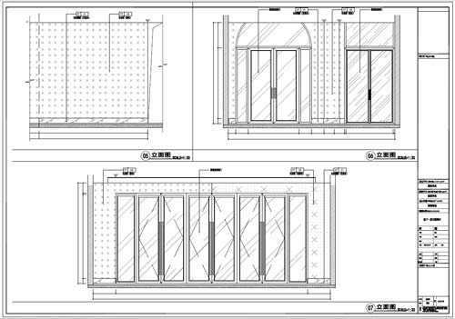 商场深化设计施工图负一层立面图06-07