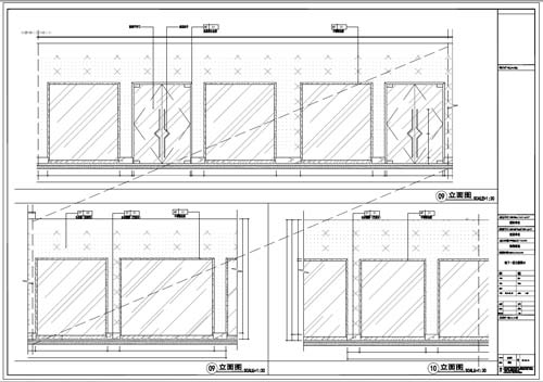 商场深化设计施工图负一层立面图09-10