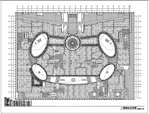 商场深化设计施工图一层综合节点图