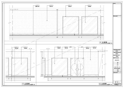 商场深化设计施工图一层立面图17-18