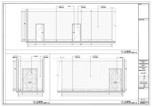 商场深化设计施工图一层立面图21-23