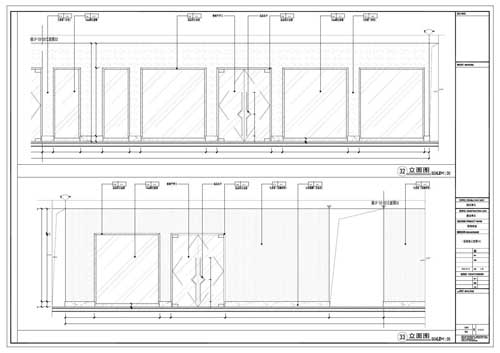 商场深化设计施工图一层立面图32-33