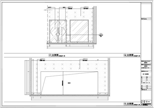 商场深化设计施工图负一层立面图17-19