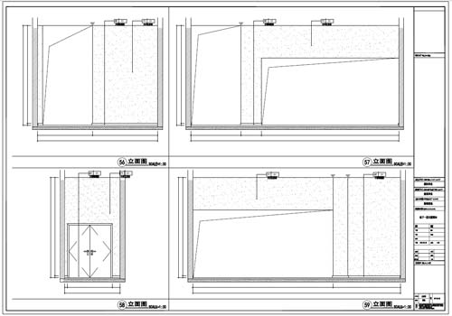 商场深化设计施工图负一层立面图56-59