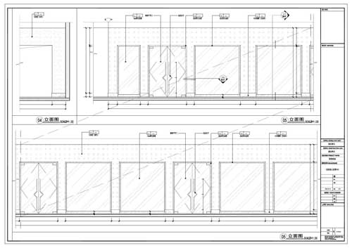 商场深化设计施工图一层立面图04-05