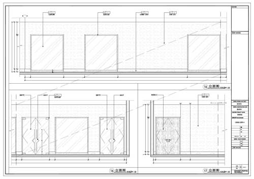商场深化设计施工图一层立面图16-17