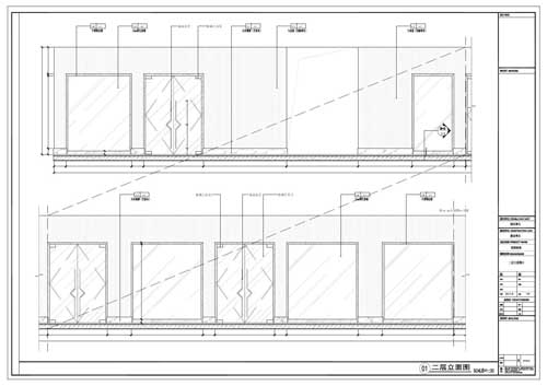 商场深化设计施工图二层立面图01