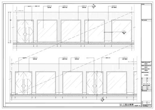 商场深化设计施工图二层立面图04