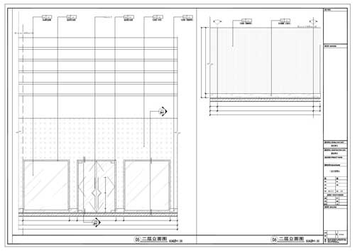 商场深化设计施工图二层立面图05-06
