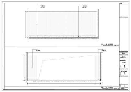 商场深化设计施工图二层立面图09-10