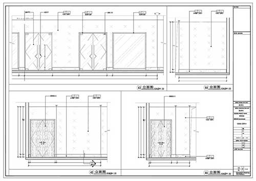 商场深化设计施工图一层立面图43-46