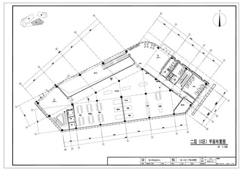 青少年活动中心施工图深化设计二层C区平面布置图