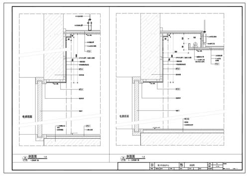 青少年活动中心施工图深化设计节点大样刨面图25-26