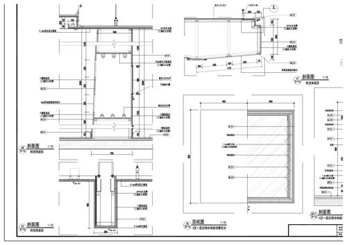 青少年活动中心施工图深化设计节点大样刨面图47-52