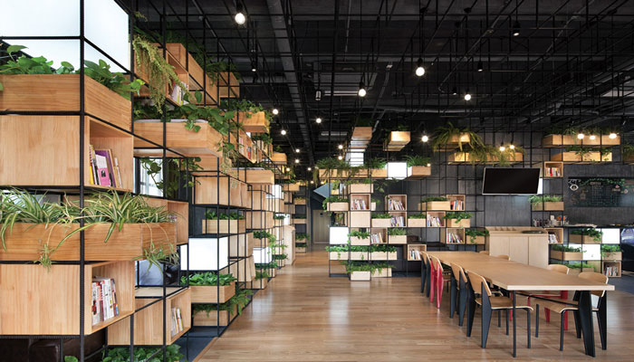 原生态咖啡店整体装修设计效果图