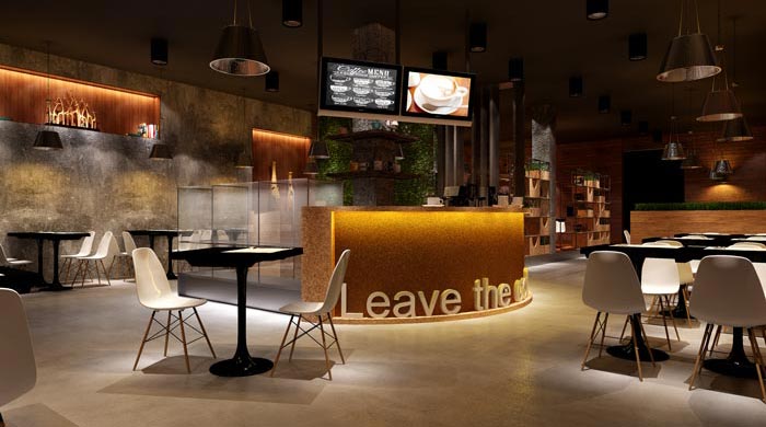 杭州创意工业风咖啡厅装修设计案例