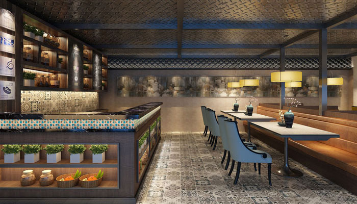 600平方中餐厅装修设计案例