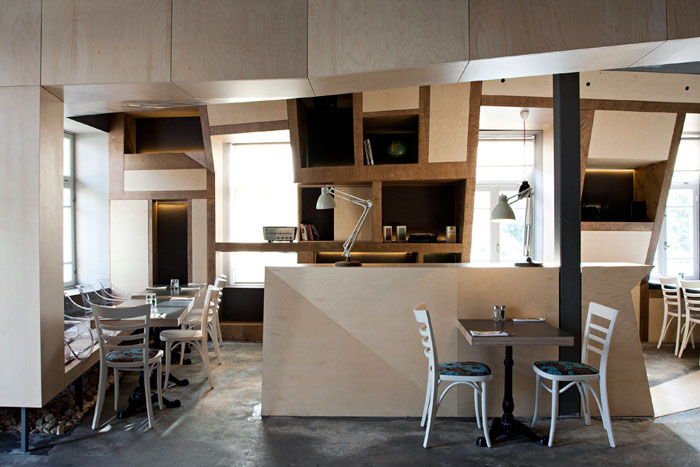 引领以色列的文化的咖啡馆餐厅前台设计效果图