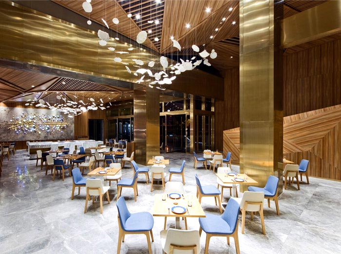餐厅大厅就餐区域装修设计案例效果图