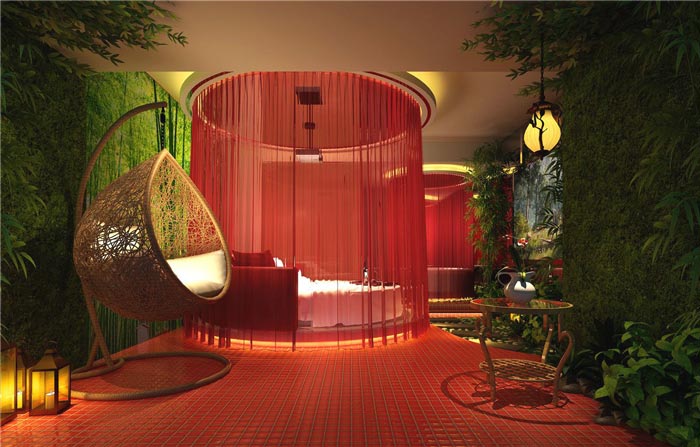 情人酒店绿野仙踪客房装修设计案例效果图