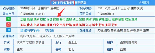 2018年05月08日装修吉日截图