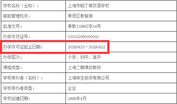 中学办学许可证效果图