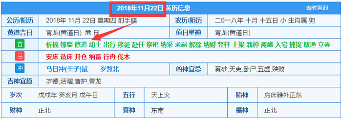 2018年11月22日装修吉日截图