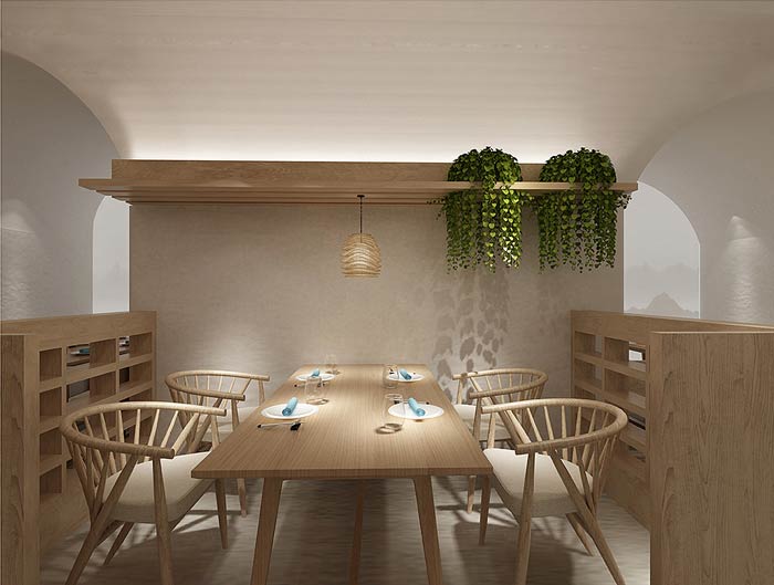 窑洞主题餐厅装饰设计效果图