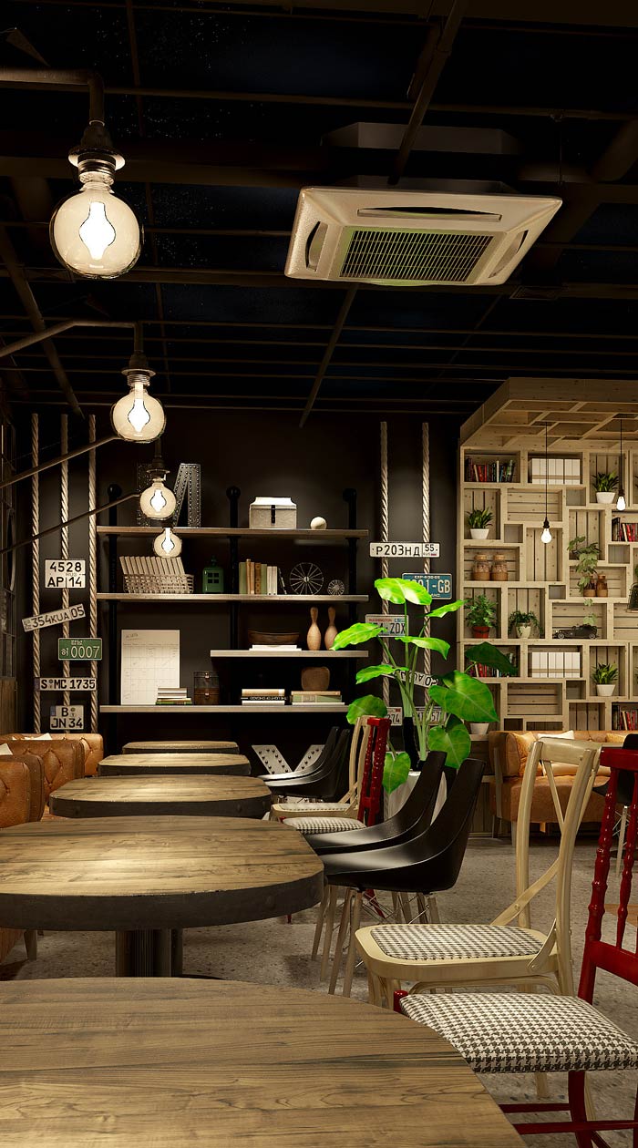 韩式主题餐厅餐区装修设计效果图