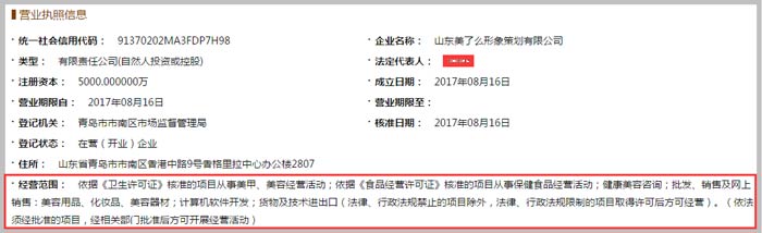 形象策划有限公司经营范围截图