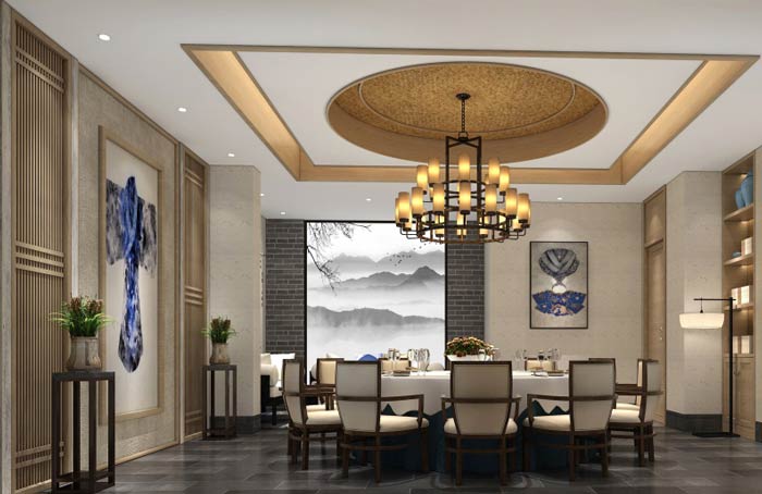 特色中餐厅包厢装修设计效果图