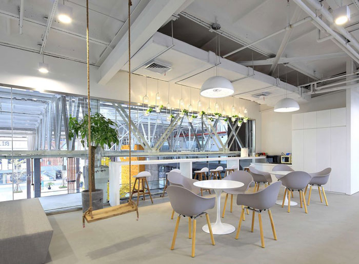 厂房办公室咖啡休息区设计装修效果图
