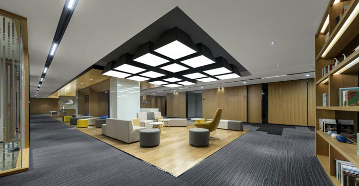 杭州办公楼阅读区装修设计效果图