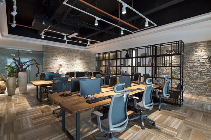 杭州300平方办公室办公区装修设计效果图