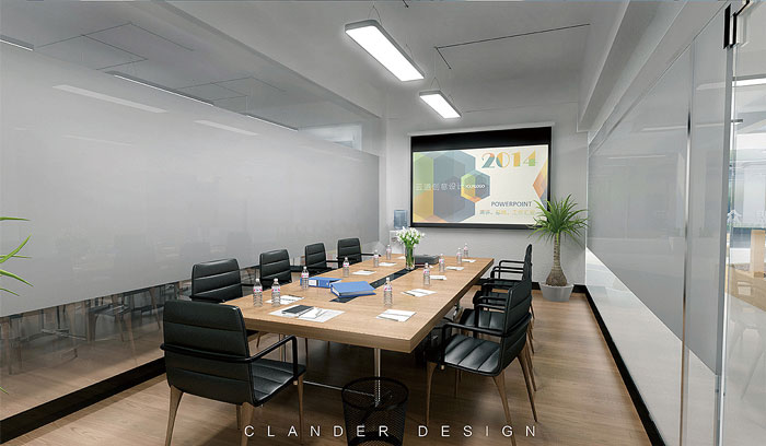 创客空间办公室会议室装修设计效果图