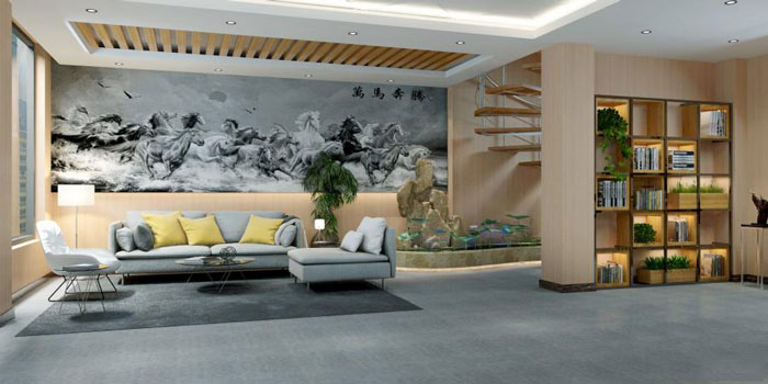 杭州下沙办公室大厅装修设计效果图