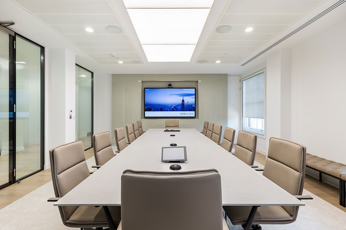 投资公司办公室会议室装修设计效果图