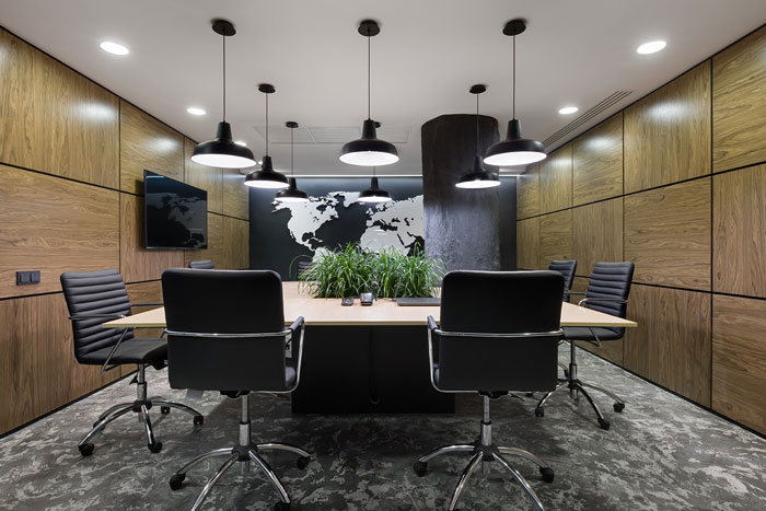 现代办公室会议室装修设计效果图