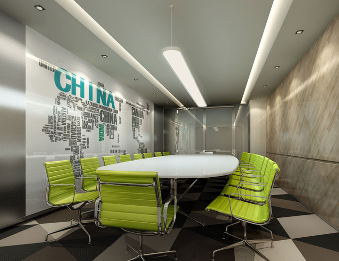办公空间会议室装修设计效果图