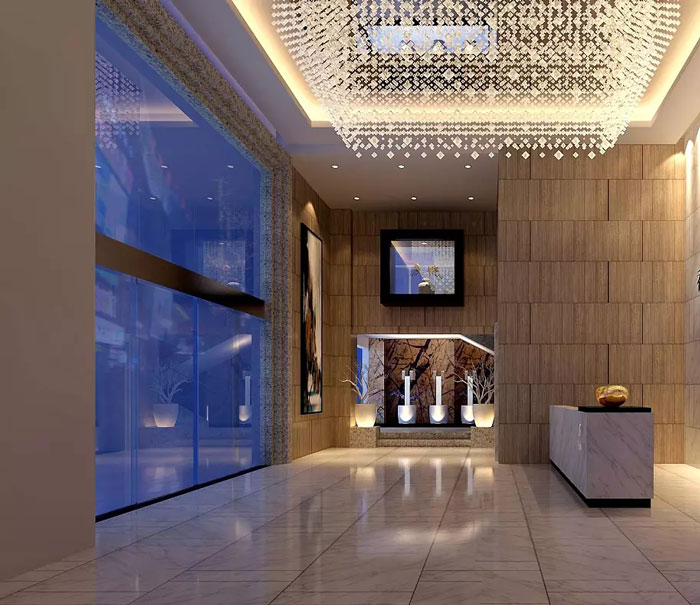5层珠宝公司办公室一楼大厅装修设计效果图