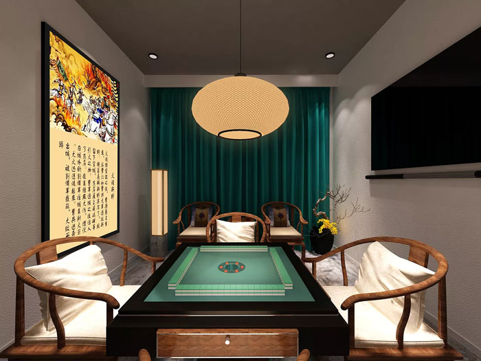 中式茶楼客房装修设计效果图