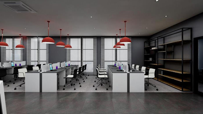 800平方办公室装修设计效果图